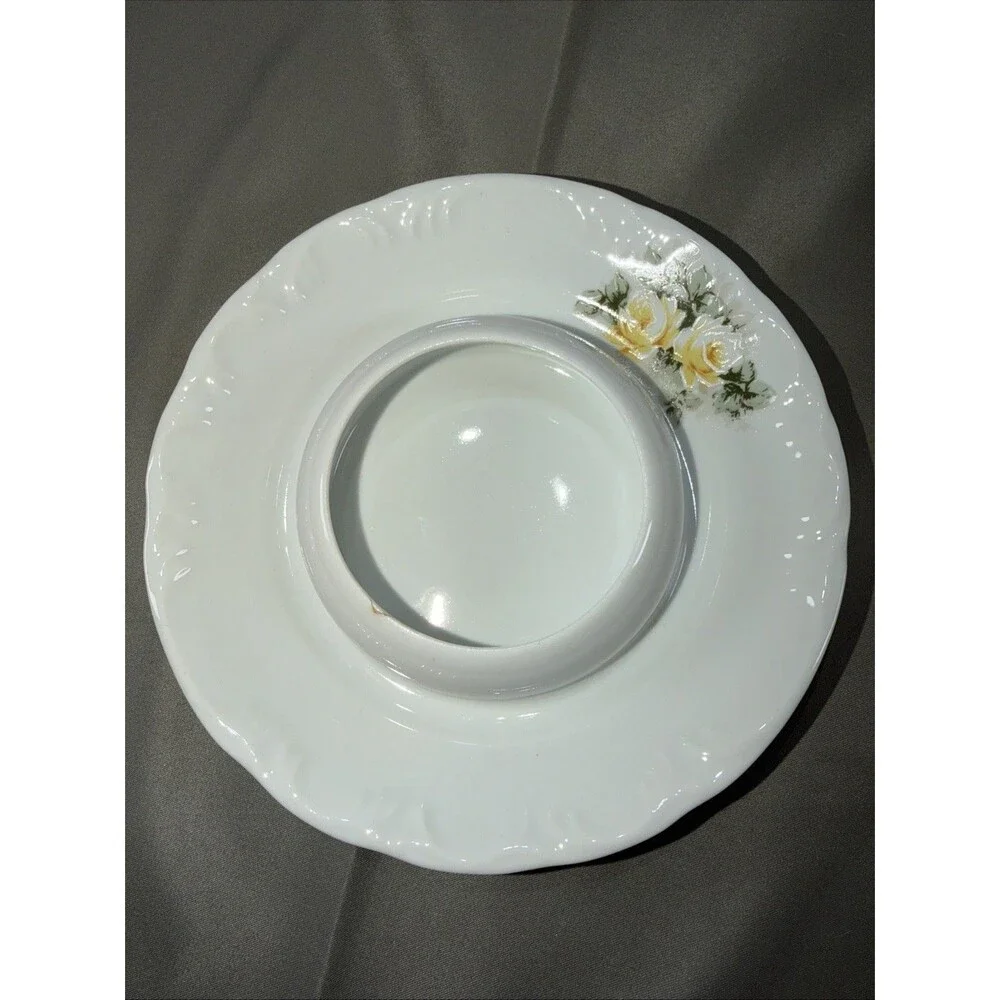Porcelana Schmidt Brazil Fine China Domed Butter Cheese Serving Dish Set
